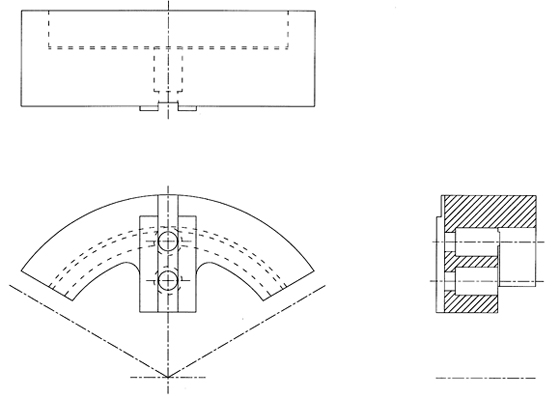 Soft round jaws of special shape